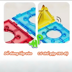 Đồ chơi lắp ráp, xếp hình thả bóng 3D chủ đề không gian kèm hộp đựng cho bé