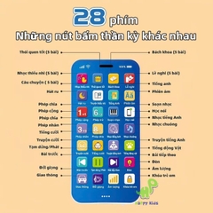 Đồ chơi hình điện thoại thông minh Tiếng Việt cho bé kèm nhạc âm thanh và kể chuyện, đồ chơi âm thanh dành cho bé