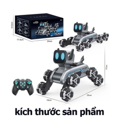 Đồ chơi điều khiển từ xa chú cho robot, 8 bánh xe di chuyển được trên mọi địa hình