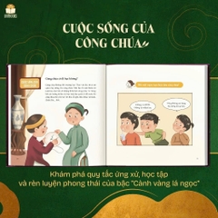 Cuốn Cành vàng lá ngọc Nếu bạn là công chúa? - Dòng sách Lịch sử hài hước dành cho bé từ 5+ tuổi Lionbooks