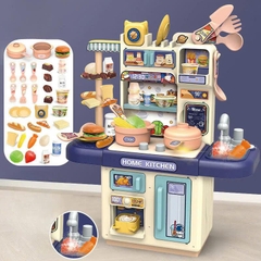 Đồ chơi kệ bếp nấu ăn loại lớn, phun khói và hơi nước, cao 70cm nhiều chi tiết cho bé
