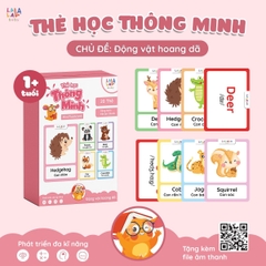 Thẻ học thông minh Mini Flashcard song ngữ Anh - Việt nhiều chủ đề Lalala baby
