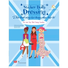 Sách - Dán hình sáng tạo trang phục búp bê - Sticker Dolly Dressing - Dành cho trẻ từ 3 tuổi - Đinh Tị Books