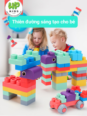 Đồ chơi lắp ráp size lớn cao su mềm cho bé