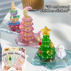 (SIZE TO) Sticker 3D Dán Dập Nổi Miếng Dán Chết Le Sáng Tạo Đồ Trang Trí Nhỏ Nhãn Dán Ba Chiều