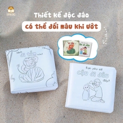 Sách Ướt đổi màu kì diệu - Sách tắm và Vẽ bằng ngón tay cho bé 0-5 tuổi - LionBooks