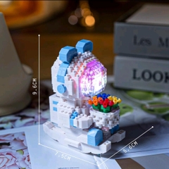 Bộ đồ chơi lắp ráp phi hành gia bập bênh