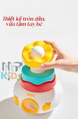 Đồ chơi xếp tháp lật đật kèm trứng cho bé
