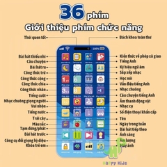 Đồ chơi hình điện thoại thông minh Tiếng Việt cho bé kèm nhạc âm thanh và kể chuyện, đồ chơi âm thanh dành cho bé