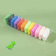 Đất sét tự khô Nhật 12/24 màu SMARTKIDS đất nặn tự khô cao cấp siêu nhẹ dành cho bé làm butter slime