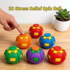 Bóng Xoay 3D Fidget Spinner, Quả Cầu Con Quay Biến Hình Giúp Giải Trí, Giảm Căng Thẳng Hiệu Quả