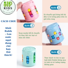 Rubik Biến Thể Hình Lon Bia – Spinner Đẹp Lạ Mắt Xoay NgónTay Luyện Trí Não Sự Kiên Trì