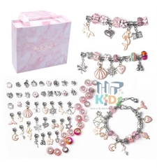 DIY Hộp quà, hôp trang sức charm kèm vòng tay, dễ thương đáng yêu cho bé gái