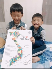 Đồ chơi lắp ghép bản đồ Việt Nam bằng gỗ - Đồ chơi xếp hình