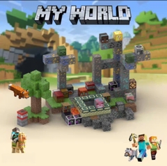 Đồ chơi khối nam châm lắp ráp , xây dưng mô hình minecraft kèm mô hình nhân vật- Qùa tặng cho bé