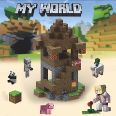 Đồ chơi khối nam châm lắp ráp , xây dưng mô hình minecraft kèm mô hình nhân vật- Qùa tặng cho bé