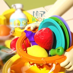 Bộ Đồ Chơi Sân Vườn Thú Vui Nhộn: Đồ Chơi Nấu Ăn Rửa Bát Rau Củ, Học Làm Việc Nhà Cho Bé 2-4 Tuổi