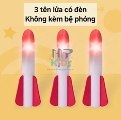 Đồ chơi bệ phóng tên lửa có đèn, đạp bằng chân, cho bé vận động trong nhà và ngoài trời