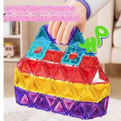 Đồ chơi lắp ráp, xếp hình thả bóng 3D chủ đề không gian kèm hộp đựng cho bé