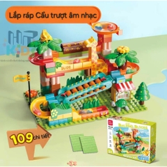 Đồ chơi lắp ráp nhà gas, xe, robot, sở cảnh sát, cứu hỏa, công trình