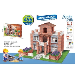 Đồ Chơi Xây Nhà Gạch Mini, Thợ Xây Tí Hon, Xây nhà bằng gạch mini, Đồ chơi giáo dục trí tuệ dành cho bé