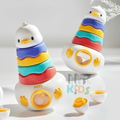 Đồ chơi xếp tháp lật đật kèm trứng cho bé
