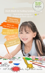 ( TẶNG KÈM KÉO VÀ MÀU) GIẤY CUỘN TRANH TÔ MÀU CẮT DÁN TÔ MÀU 3M CHO BÉ