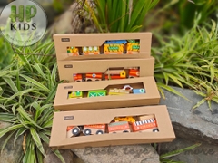 Bộ xếp hình cầu vồng bằng gỗ vui nhộn cho trẻ đồ chơi trẻ em Giáo cụ montessori kèm sách hướng dẫn xếp
