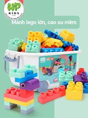 Đồ chơi lắp ráp size lớn cao su mềm cho bé