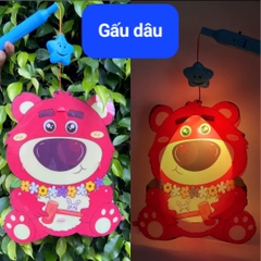 Đèn lồng gỗ Trông Trăng Lalamoon bộ kit tự làm lồng đèn trung thu tô màu thủ công DIY đồ chơi hình con vật