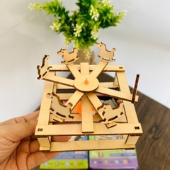 Đồ Chơi Lắp Ráp STEM Bằng Gỗ Tự Làm Có Động Cơ Phát Triển Tư Duy Sáng Tạo Cho Bé