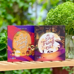 Sách thiếu nhi - Trung Thu - Ai chờ trăng tới - Hộp 2 quyển kèm đèn trung thu cho bé - LionBooks