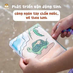 Sách Ướt đổi màu kì diệu - Sách tắm và Vẽ bằng ngón tay cho bé 0-5 tuổi - LionBooks