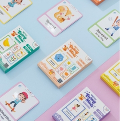 Thẻ học thông minh Mini Flashcard song ngữ Anh - Việt nhiều chủ đề Lalala baby