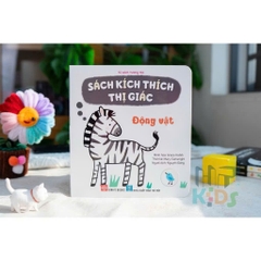 Sách kích thích thị giác - Đen trắng và màu sắc tương phản cho bé 0 -3 tuổi - Đinh Tị Books