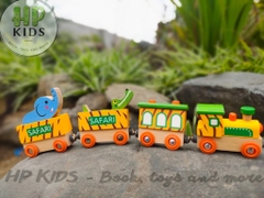 Đồ chơi gỗ việt nam xuất khẩu châu âu - Đoàn tàu chở thú - xe đồ chơi - đồ chơi giáo dục