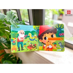 Sách tương tác - Chuyển động thông minh kéo, thả, trượt, đẩy First Explorers - Song ngữ Việt Anh - Đinh Tị Book