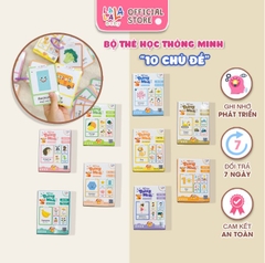 Thẻ học thông minh Mini Flashcard song ngữ Anh - Việt nhiều chủ đề Lalala baby