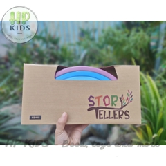 Bộ xếp hình cầu vồng bằng gỗ vui nhộn cho trẻ đồ chơi trẻ em Giáo cụ montessori kèm sách hướng dẫn xếp