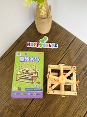 Đồ Chơi Lắp Ráp STEM Bằng Gỗ Tự Làm Có Động Cơ Phát Triển Tư Duy Sáng Tạo Cho Bé
