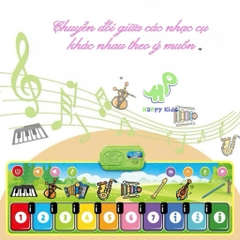 Đồ chơi thảm nhạc đàn piano với 8 loại nhạc cụ kèm âm thanh vui nhộn, có thể xếp lại được.