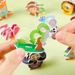 Combo 100 mô hình lắp ráp 3D mini chủ đề noel, côn trùng, máy bay, khủng long