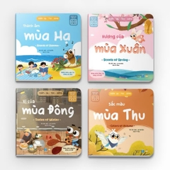 Sách - Song ngữ Xuân Hạ Thu Đông - Dành cho bé 0 đến 6 tuổi - Lionbooks
