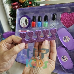 Bộ Đồ Chơi Vẽ Móng Tay Cảm Ứng Hình Khủng Long - Quà Tặng Fashion Play Cho Bé Gái 5 Tuổi Trở Lên