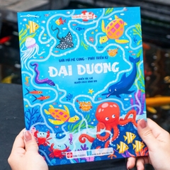 Sách - Giải mã mê cung - phát triển IQ chủ đề Đại dương, Khủng long - ĐinhTị Books