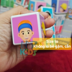 Đồ chơi ghép hình, ráp hình nam châm chủ đề nghề nghiệp cho bé