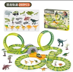 Bộ lắp ghép đường đua khủng long, đường hầm khủng long