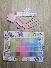 Combo Đầy - Đủ Đồ chơi tự làm Mẫu mới hạt tổng hợp 2.6mm hạt mini