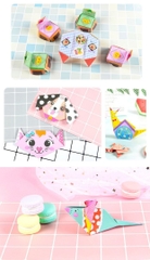 BỘ GẤP GIẤY FUN ORIGAMI có in hình đáng yêu kèm sách hướng dẫn cho bé trai bé gái