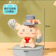 Lắp ráp mô hình Cionamoroll mini đáng yêu Toy Bộ Lắp Ráp